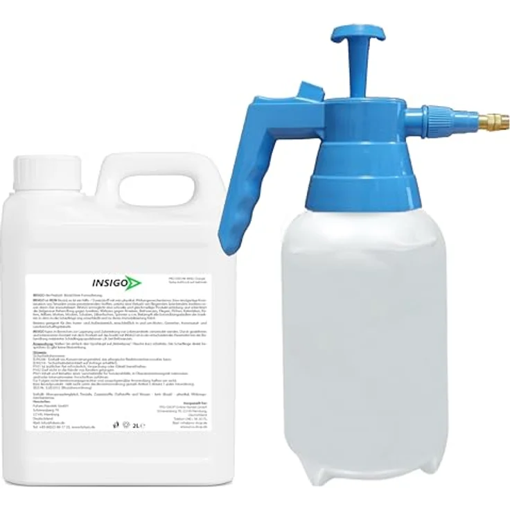 INSIGO Biozidfreie Milben Abwehr 2L+ Sprüher – Fleckenfreies Milbenspray für Matratzen – Hausstaubmilben effektiv abwehren – Bild 2