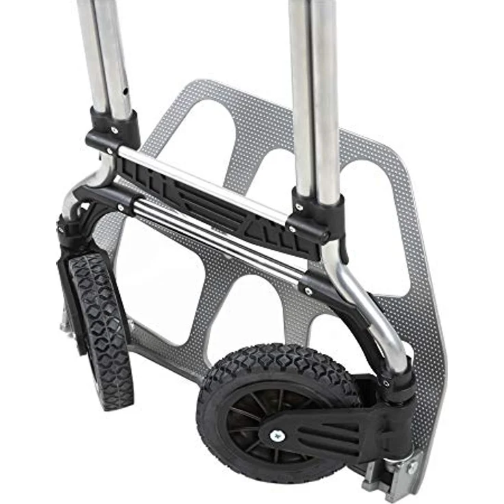 STIER Sackkarre klappbar, Aluminium Transportkarre, Belastbarkeit bis 120kg, Stapelkarre zum Transportieren, Treppenstufen-geeignet, Getränkekisten- und Paket-Transport - Preisvergleich – Bild 5