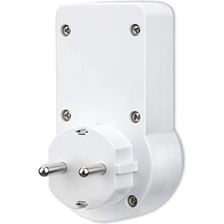 conecto Infrarot Bewegungsmelder für Steckdose innen Zwischenstecker LED 120° IP20 Dämmerungssensor (1 Stück), weiß – Bild 3