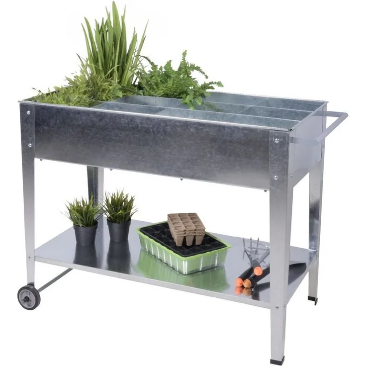 Garden Pleasure Mobiles Hochbeet MARIEGOLD aus Metall verzinkt, mit Rollen für einfachen Transport