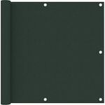 vidaXL Balkon-Sichtschutz Dunkelgrün 90x400 cm Oxford-Gewebe