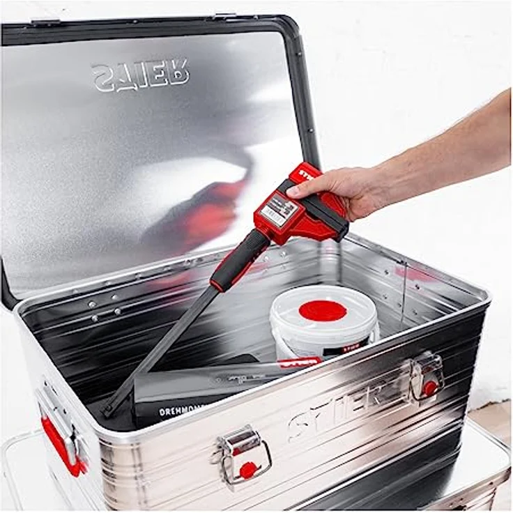 Stier Alubox, Werkzeugkoffer mit stabiler Verarbeitung für Aufbewahrung und Transport, silber – Bild 5