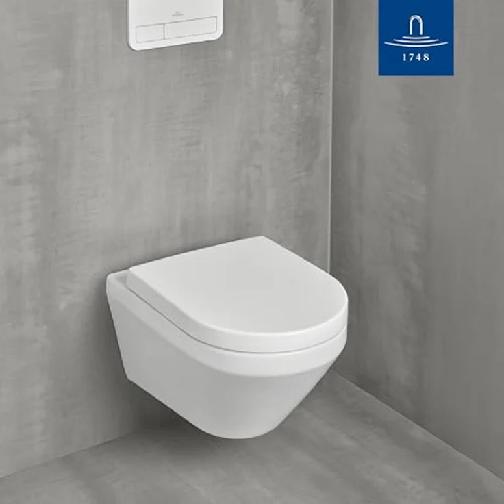 Villeroy & Boch Architectura WC-Sitz 445 x 374 x 59 mm, Duroplast mit SoftClosing und QuickRelease, Weiß Alpin – Bild 5