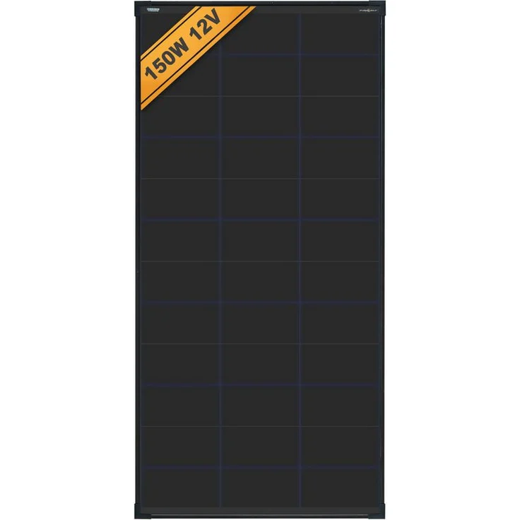 enjoy solar HPBC-Technologie Mono Solarpanel FULL BLACK 150W, monokristallin, bis zu 26 % Wirkungsgrad, 100 % aktive Zellfläche, IP67 wasserdicht