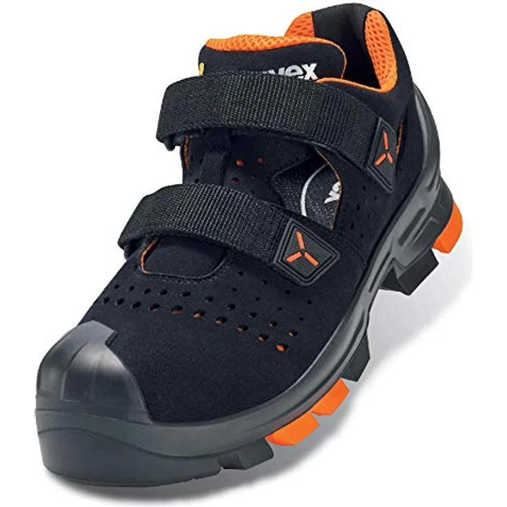 Uvex 2 Sicherheitssandalen S1 P SRC ESD, orange-schwarz, Weite 14/extra breit, Größe 42 – Bild 1