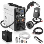 STAHLWERK MIG MAG 160 M IGBT-Schweißgerät Vollsynergisches 5 in 1 Kombigerät mit echten 160 Ampere - Fülldraht, MIG MAG, ARC MMA, Lift TIG - Preisvergleich