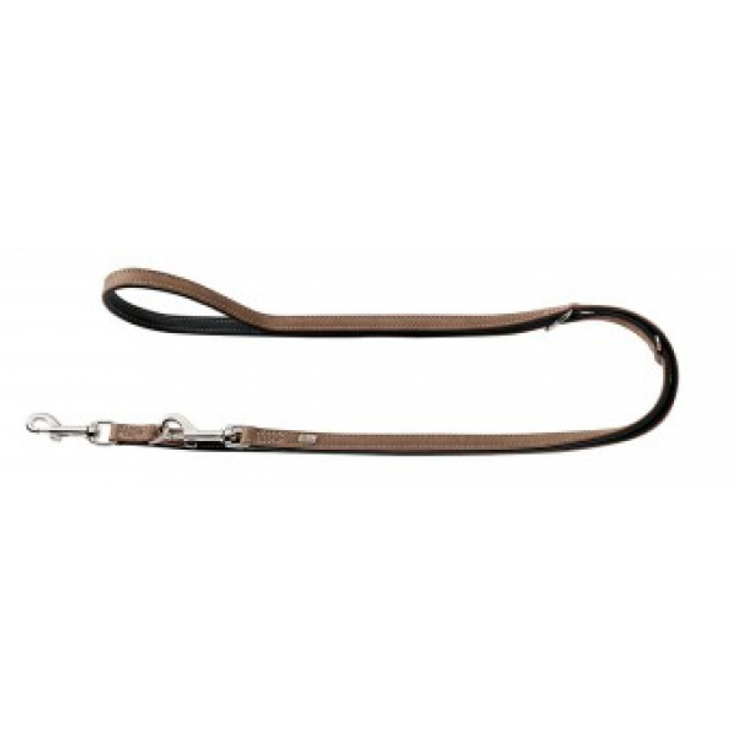 Hunter Hunde-Leine verstellbar Porto tabak-cognac 20-200