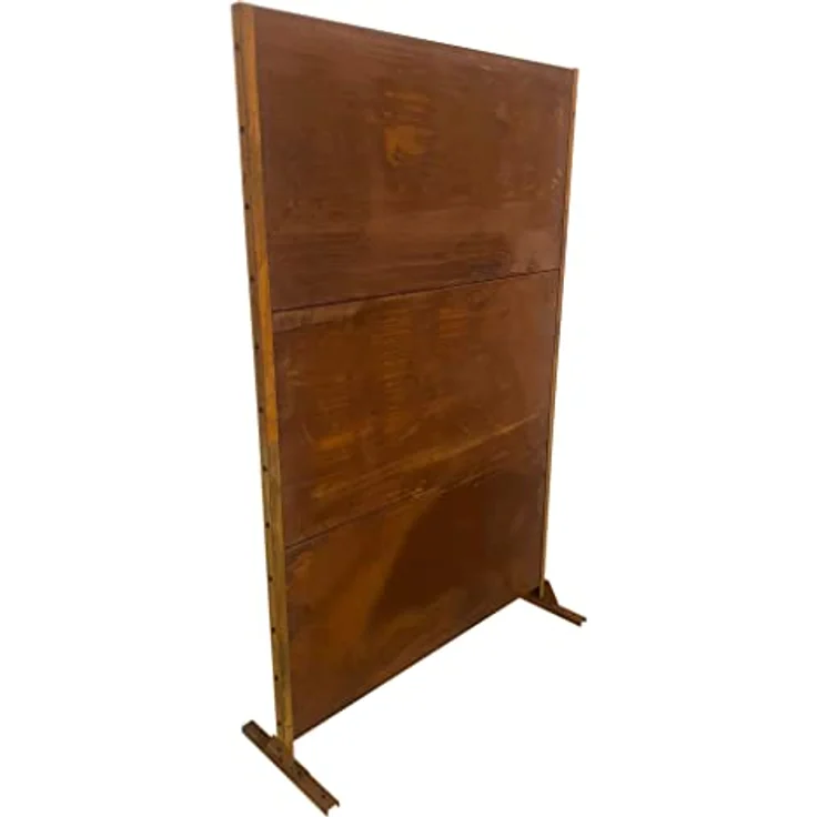 XXL Sichtschutz-Element Metall Gartenzaun 190x120 cm Sichtschutzwand Edelrost – Bild 1