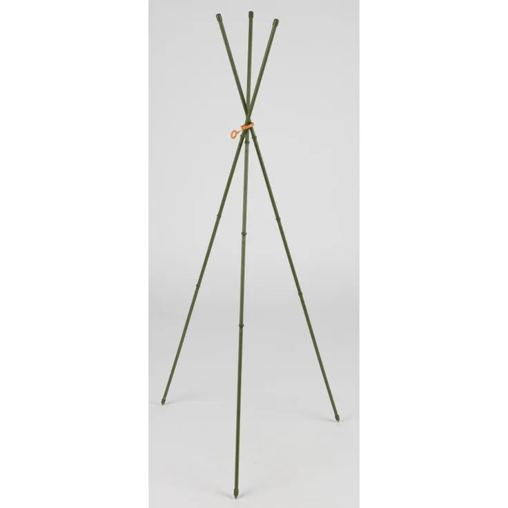 BURI 12x 3 Stangen mit Ring 90cm Pflanzenstütze Rankhilfe Blumen Garten Stab Stäbe