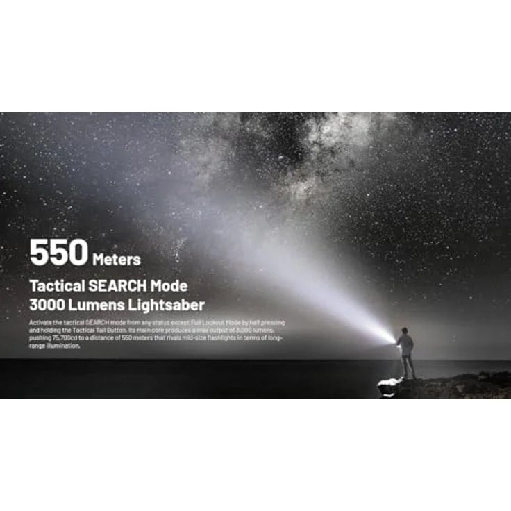Nitecore EDC35 Taschenlampe, 12.40 cm, 5000 lm, UHi 40 MAX LED, schwarz – Bild 6