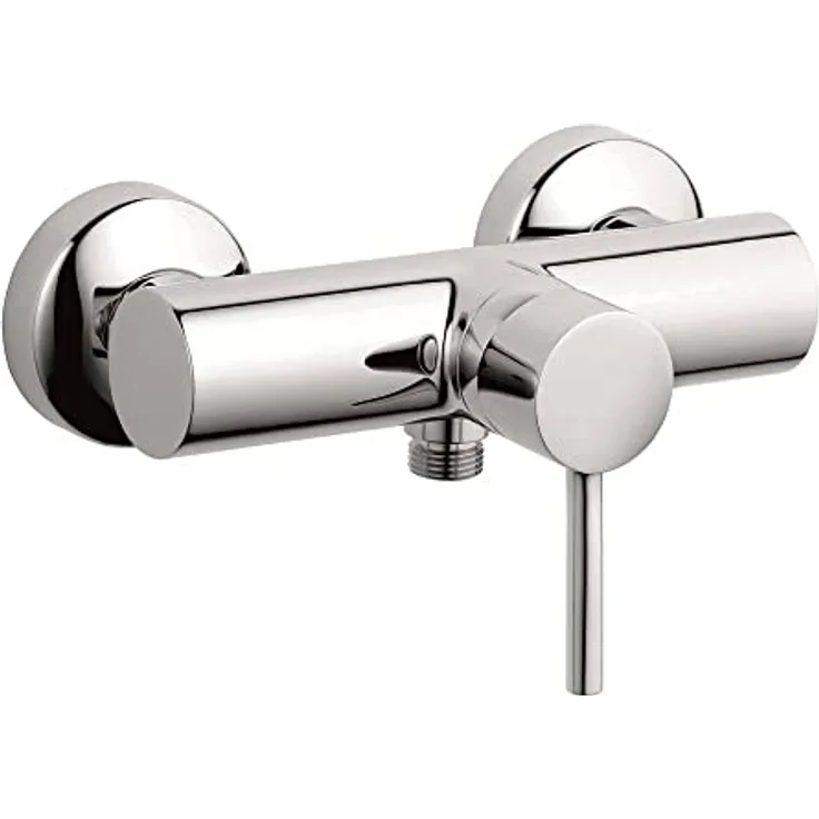 Kludi Bozz 388310576 Brause-Einhebelmischer chrom, geschlossener Hebel, Wandmontage