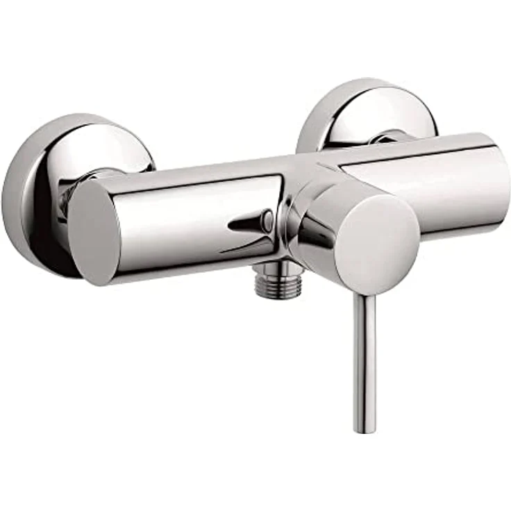 Kludi Bozz 388310576 Brause-Einhebelmischer chrom, geschlossener Hebel, Wandmontage – Bild 1
