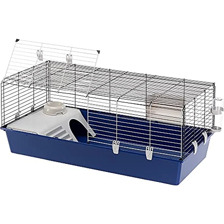 Ferplast Kaninchenkäfig käfig für Hasen, Nagerkäfig, Meerschweinchen- Kaninchenstall mit Zubehör, 118 x 59 x h 50 cm. – Bild 1