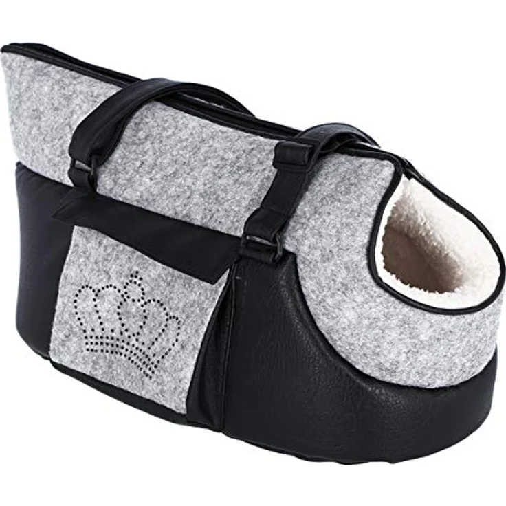 Kerbl Pet Tragetasche Chiara für kleine bis mittelgroße Hunde und Katzen, Transporttasche mit integrierter Kurzleine, Verstellbarer Tragegurt, 40x20x21 cm – Bild 2