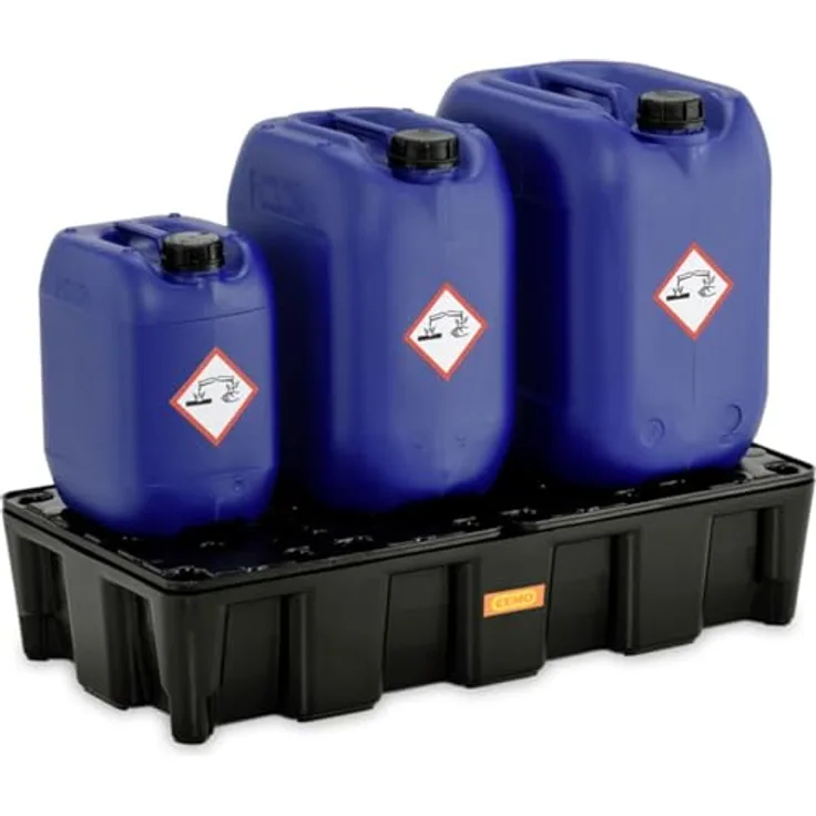 Cemo Auffangwanne "35 HD", 35 l mit PE-Rost, stapelbar, aus HDPE, Zulassung Z-40.22-548, B x H x T: 80 x 18 x 40 cm