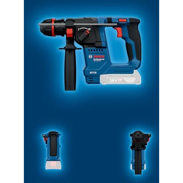 Bosch Professional Akku-Bohrhammer GBH 18V-18 X, ONECHUCK, inkl. Tiefenanschlag, l-boxx, bürstenloser Motor, 18V – Bild 7