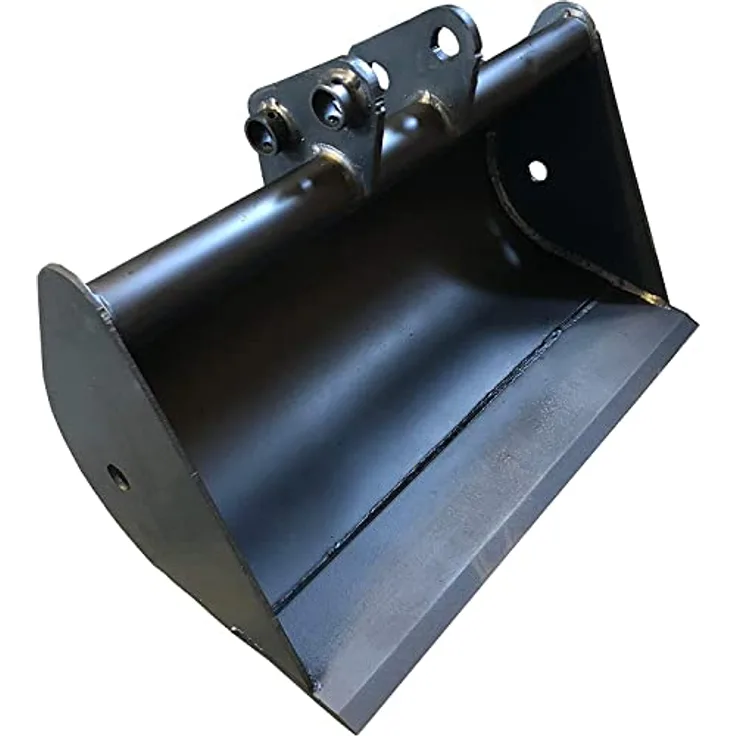 SRM Design Schaufel Microbagger Löffel 80cm Tieflöffel Bolzen 25mm, Tiefschaufel Baggerschaufel NEU in Premium Qualität, Schwarz