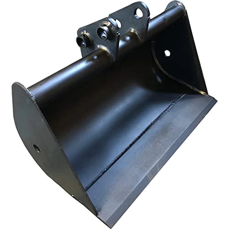 SRM Design Schaufel Microbagger Löffel 80cm Tieflöffel Bolzen 25mm, Tiefschaufel Baggerschaufel NEU in Premium Qualität, Schwarz – Bild 1