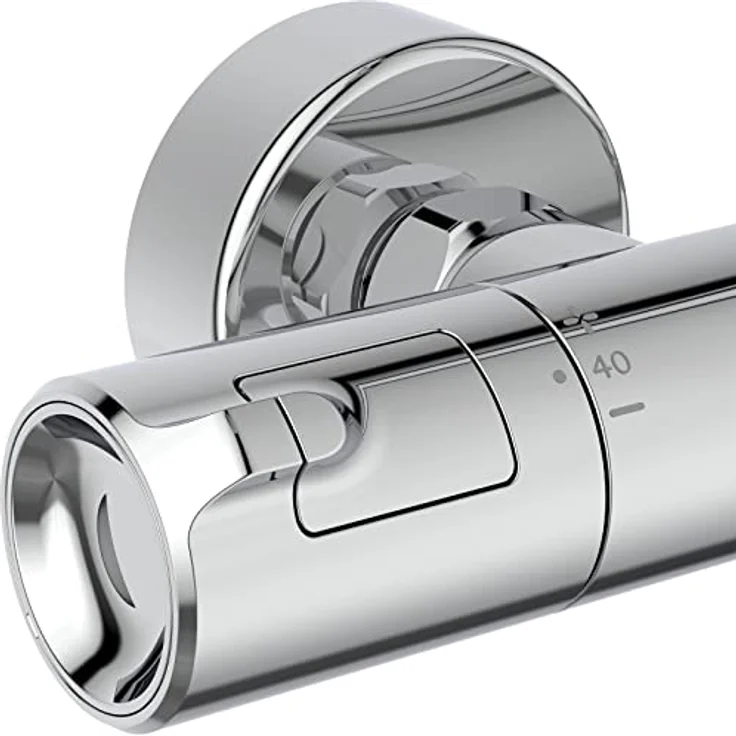 Ideal Standard A7704AA Duschsystem Ceratherm T50, Duscharamtur mit Brausethermostat, Chrom-Finish, 90 cm Höhe, 1750 mm Brauseschlauch – Bild 3