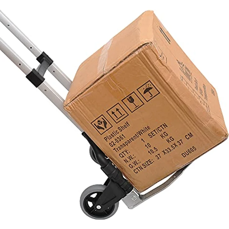 HOMCOM Alu Sackkarre Transportkarre klappbar Handkarre Stapelkarre Aluminium max. 70 kg belastbar – Bild 2