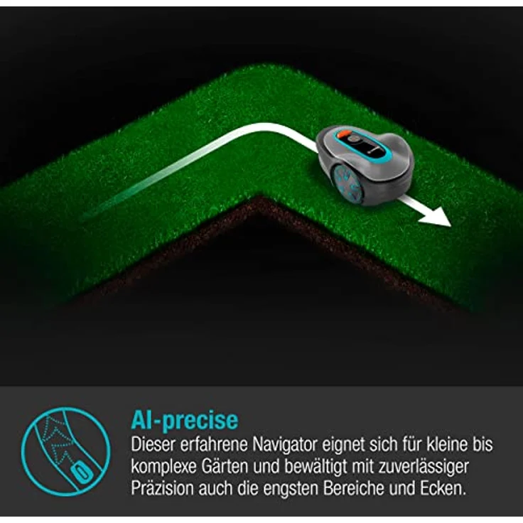 Gardena SILENO minimo, Mähroboter für Rasenflächen bis 350 m² mit Bluetooth Steuerung und leisem Betrieb (57 dB) – Bild 5