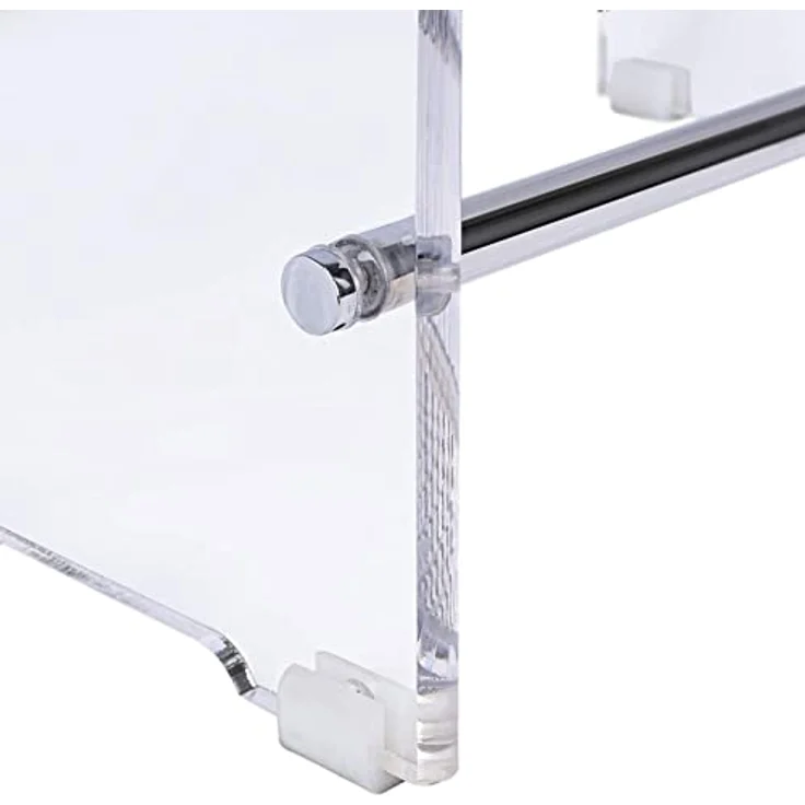 Schulte Duschsitz Acryl Transparent D182299, ergonomischer Duschhocker 469 x 393 x 275 mm, rutschfest und wasserresistent, Tragfähigkeit bis 130 kg – Bild 4