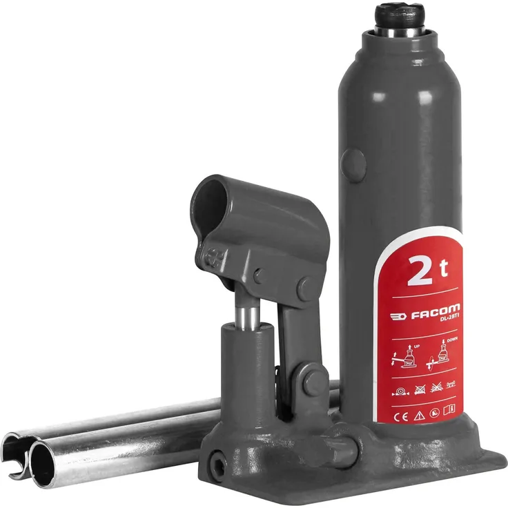 FACOM Hochleistungs-Wagenheber 2T, robuster hydraulischer Wagenheber für bis zu 2 Tonnen Belastung