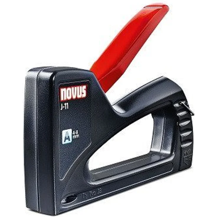 NOVUS Elektro-Tacker Novus Handtacker J 11 8 mm, Hobby-Tacker für Feindrahtklammern, 8 mm, blau