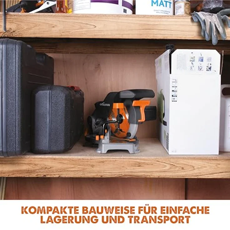 Evolution Power Tools - R210CMS Mehrzweck-Gehrungssäge, 210 mm (230 V) – Bild 9