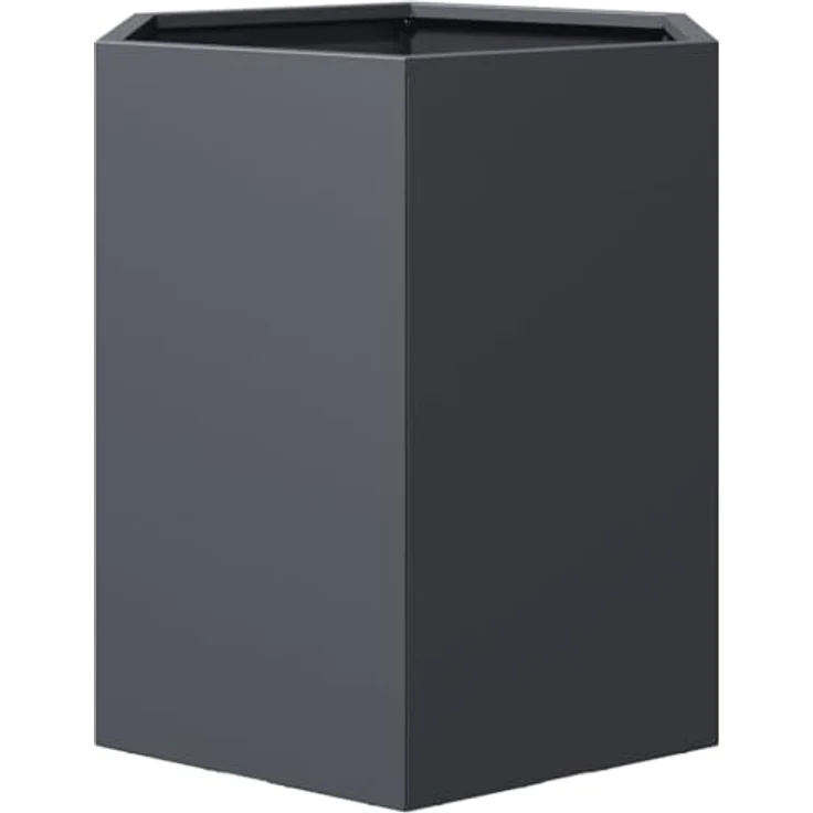 vidaXL Pflanzkübel Anthrazit Sechseckig 46x40x45 Stahl, Witterungsbeständig und mit viel Platz – Bild 4