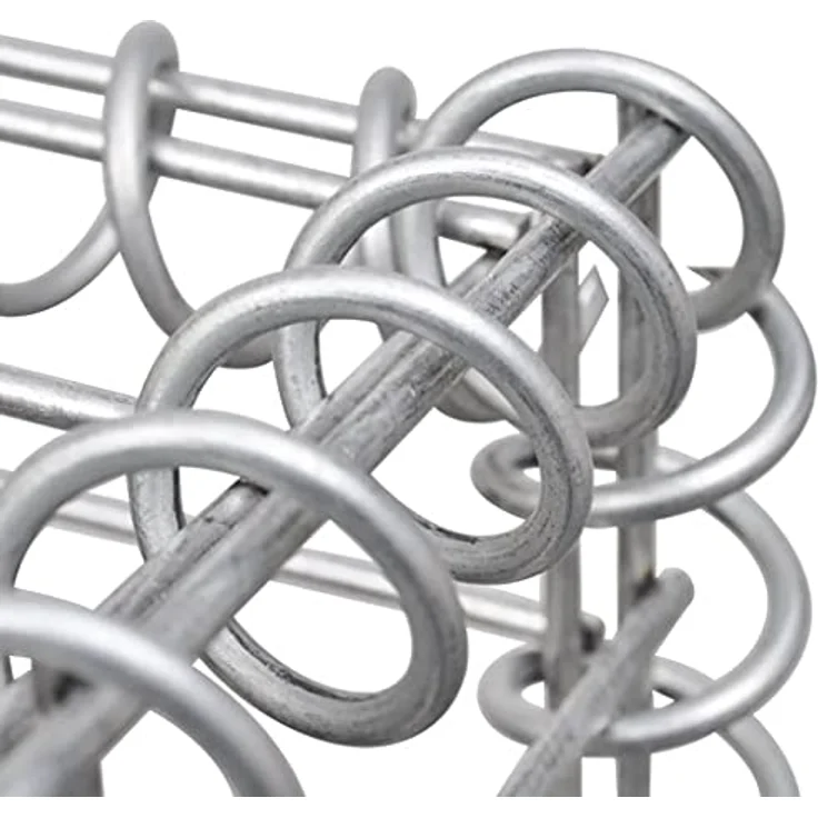 vidaXL Gabionenkorb UForm Stahl 570×20×100 cm – Bild 8