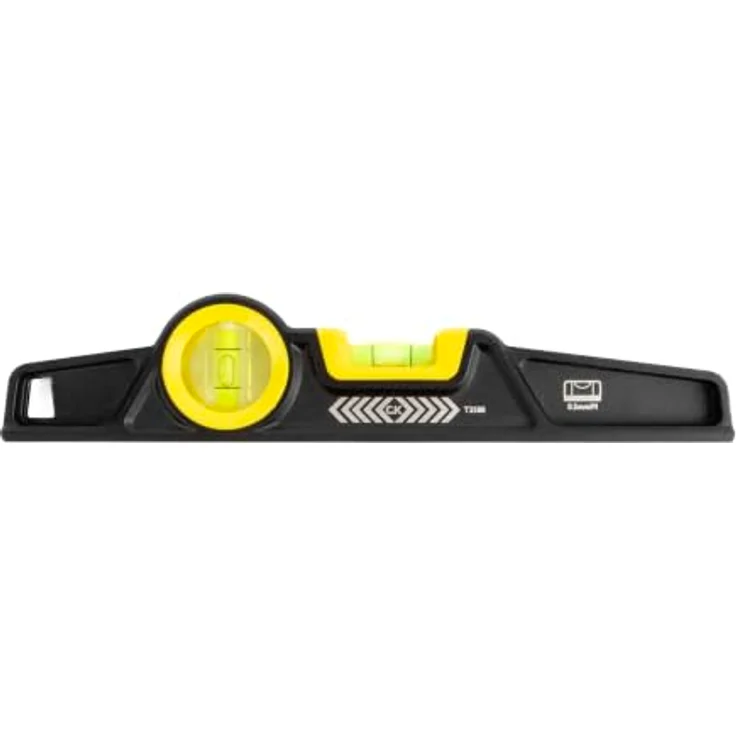 C.K Tools Magnet-Wasserwaage 250 mm, Torpedoform, gefräste V-Nut, 0,5 mm/m, Aluminiumguss, stossfest – Bild 1