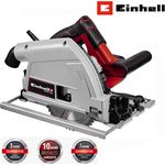 Einhell Akku-Tauchsäge TE-PS 165 1.200 Watt, inkl. 1 Hartmetall Sägeblatt, werkzeuglose Einstellung, kraftvoll & präzise, 56mm Schnitttiefe