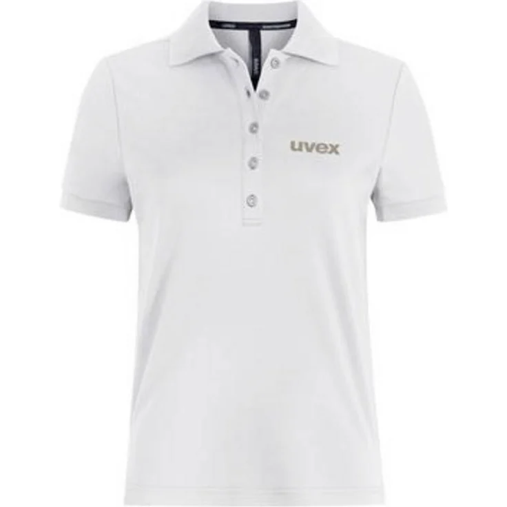 Uvex 7071509 Poloshirt, Arbeitshemd mit innovativen Materialien, Größe S, weiß