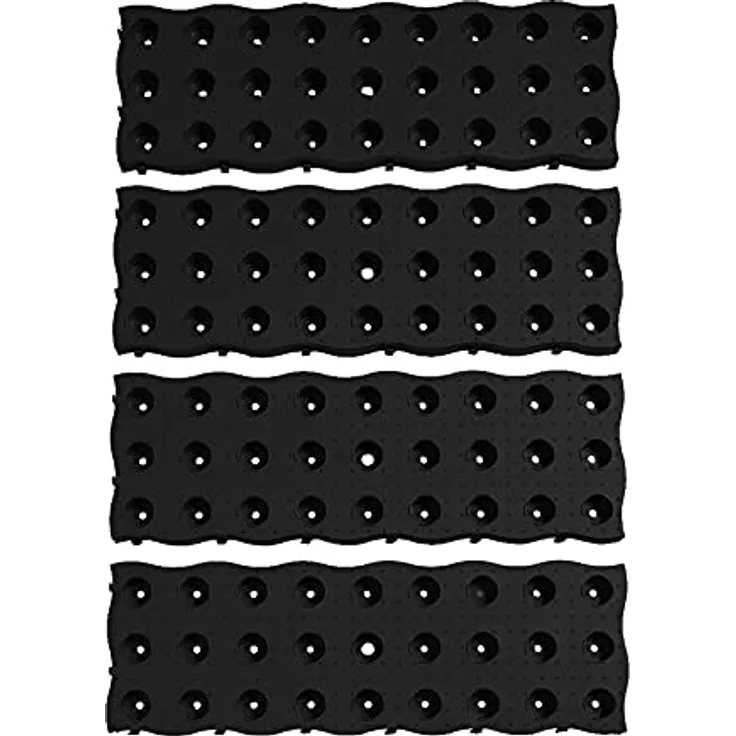 HTI-Living Gehwegplatte 4-teilig Nessa Gartenwegplatten aus Kunststoff