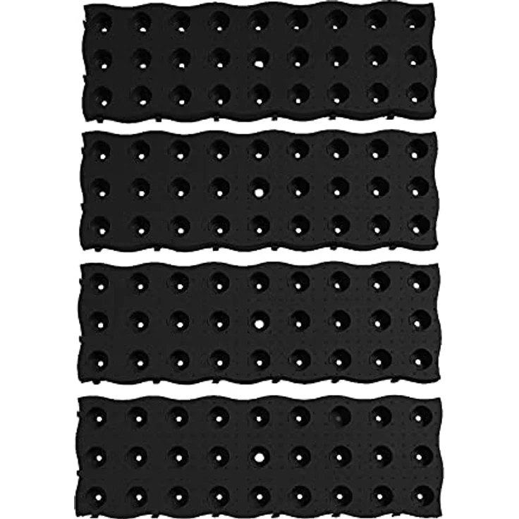 HTI-Living Gehwegplatte 4-teilig Nessa Gartenwegplatten aus Kunststoff – Bild 1