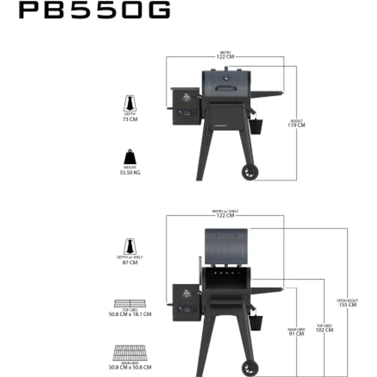 PIT BOSS Pellet Grill Navigator PB550 – Bild 6