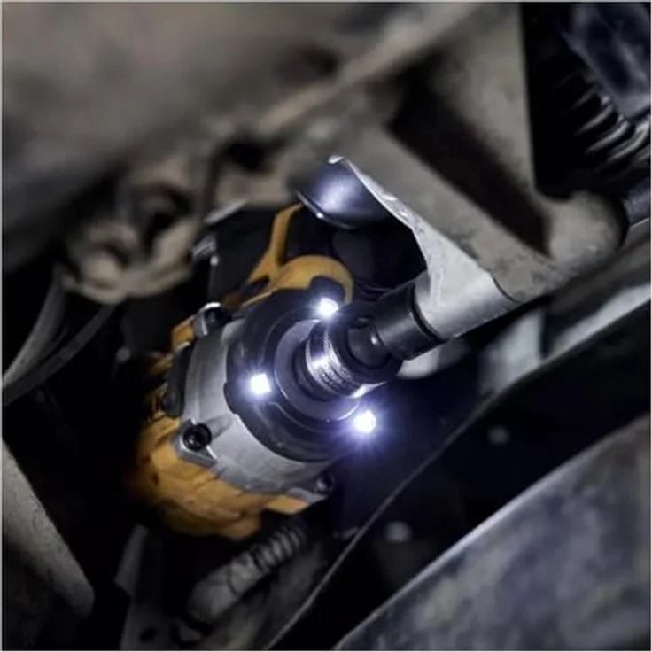Dewalt DCF922P2T, Akku-Schlagschrauber 18 V mit 406 Nm, 2 x 5,0 Ah, stufenloser Geschwindigkeitsregelung, optimiertem Schlagmechanismus und kohlenstofffreiem Motor – Bild 5