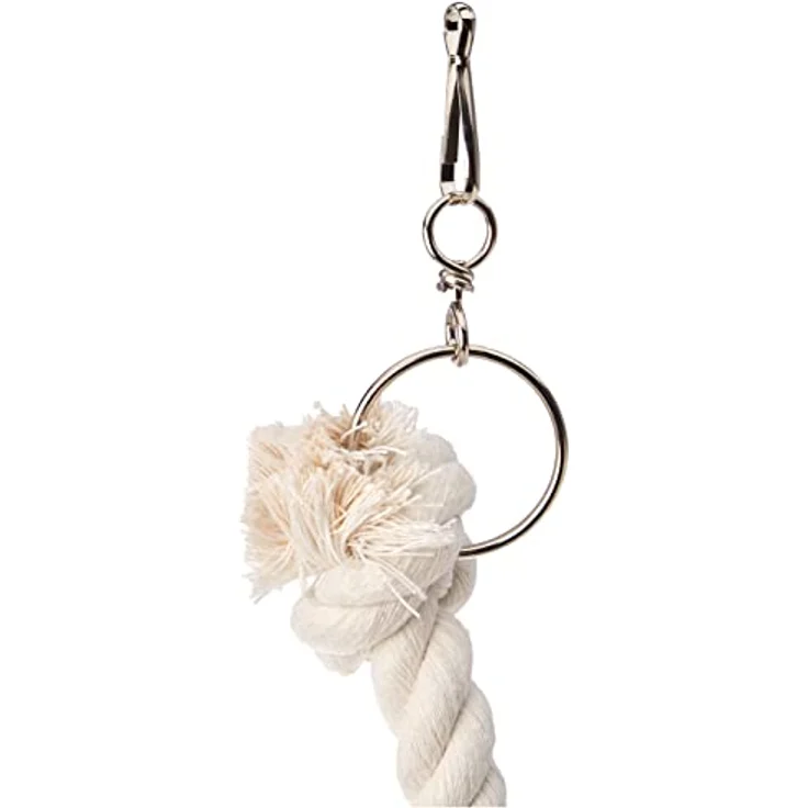 Nobby 31304 Cage Toy, Kletterseil Baumwolle weiß L: 67 cm; Ø 25 mm; 4 Knoten - Preisvergleich – Bild 3