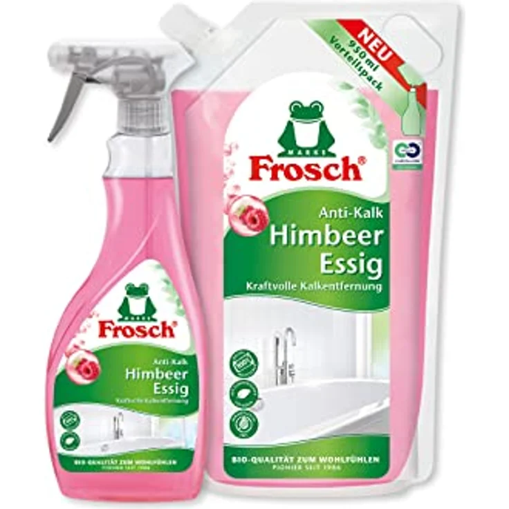 FROSCH Frosch Himbeer-Essig Anti-Kalk 500 ml - Kraftvolle Kalkentfernung Allzweckreiniger – Bild 5