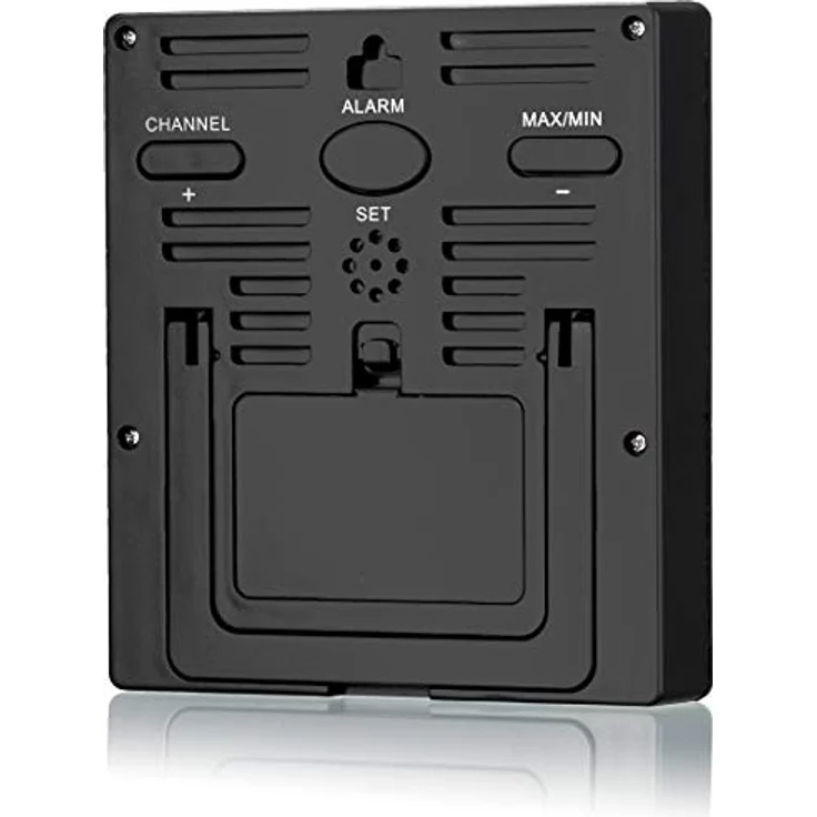 Bresser Wetterstation Funk mit Außensensor Thermometer Hygrometer Temeo Hygro Quadro inklusive 3 Außensensoren um bei 4 Umgebungen gleichzeitig Temperatur und Luftfeuchtigkeit zu messen, Schwarz – Bild 4