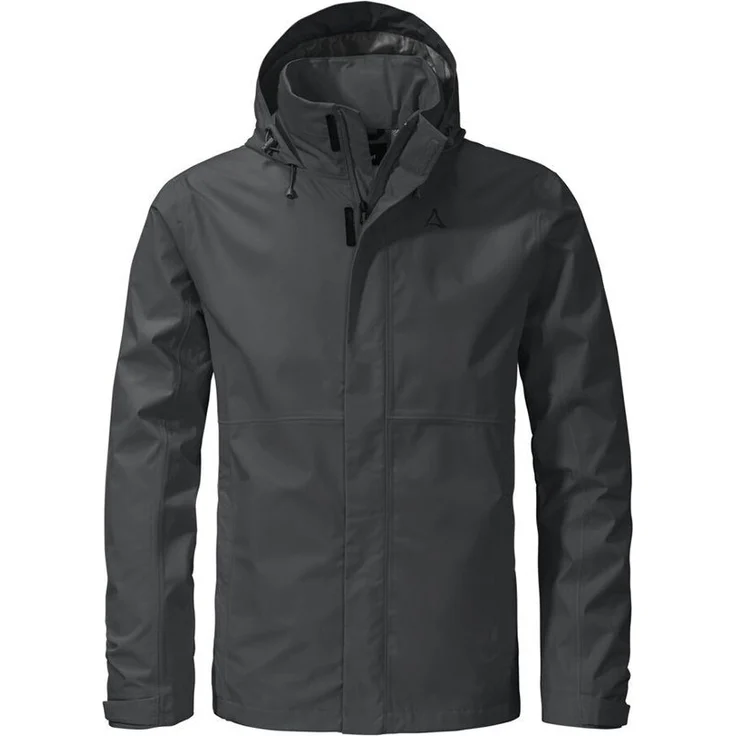 Schöffel Country Regenjacke Herren Funktions-Regenjacke Gmund M 2345, wasserdicht, winddicht, atmungsaktiv, schwarz – Bild 1