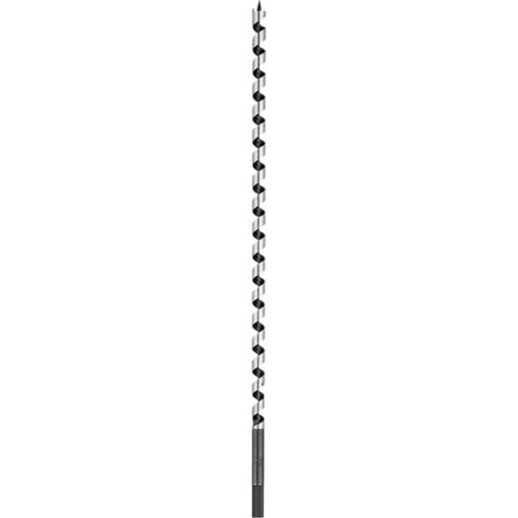 kwb Schlangenbohrer Ø 24 mm 42424, präzisionsgeschliffen mit 10 mm Sechskantschaft, schwarz, 460 mm Länge – Bild 1