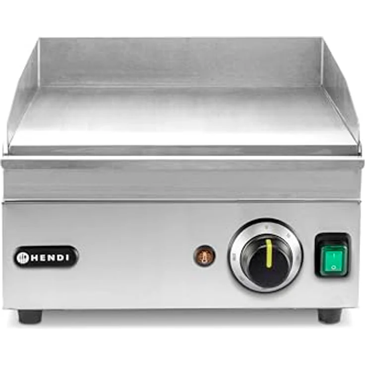 Hendi Elektrogrill Kitchen Line, Grillplatte 2 kW mit Edelstahlgehäuse und temperaturstufenlos bis 300 °C – Bild 2