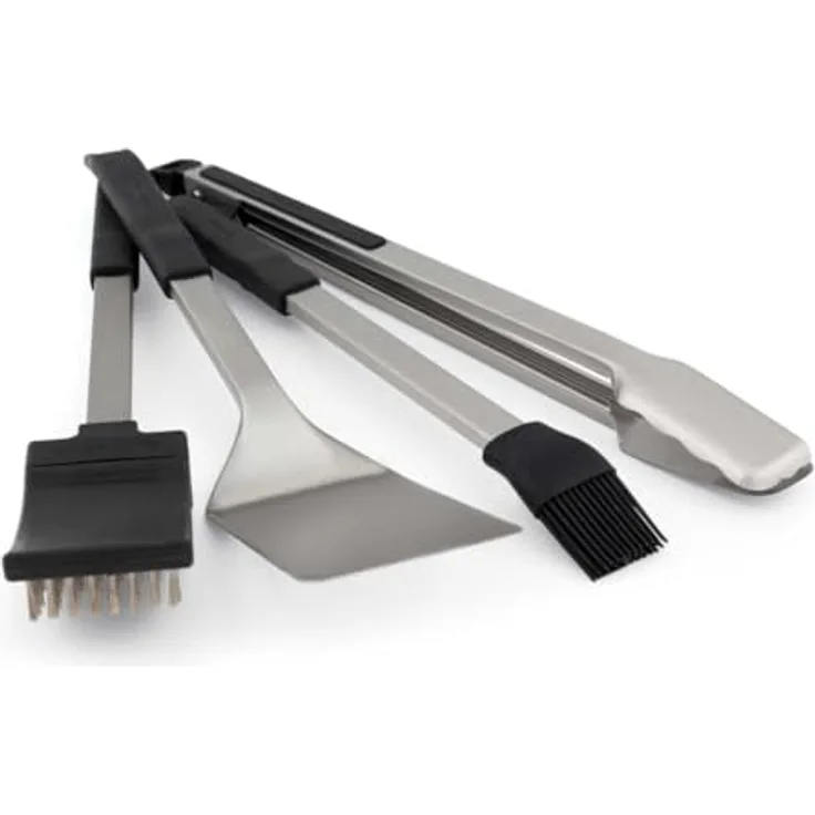 Broil King Grillbesteckset Baron Grillwerkzeug, Edelstahl, 55 cm, 4 Stück, 64003