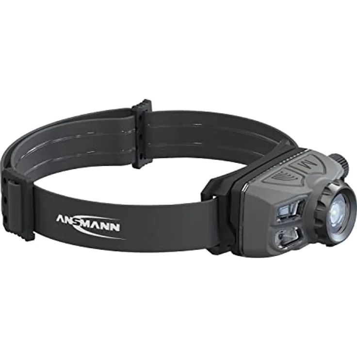 Ansmann LED Kopflampe HD450FRS - Profi LED Arbeitsleuchte mit 450 Lumen - Stirnlampe LED ideal zum Radfahren Laufen mit Hund Joggen Angeln Jagd Klettern Werkstatt Fahrrad Licht Lauflicht Fokussierbar