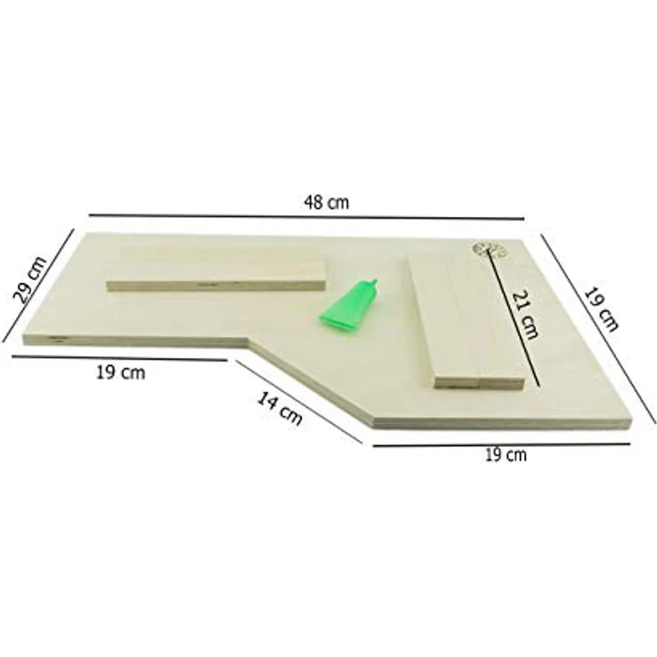 Getzoo Ecketage (49x30x21cm) Sicherheit durch Stabilität Hochsitz für Sandbäder Flexibel und Anpassungsfähig Ungiftiges Material - Rechts – Bild 4