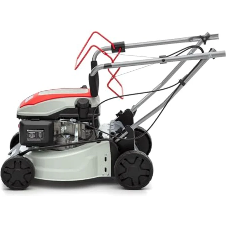 Ikra Benzin-Rasenmäher IPLM 1442, 2,6 kW mit 42 cm Schnittbreite, grau/rot, Radantrieb, 40 L Fangkorb, zentral höhenverstellbar – Bild 2