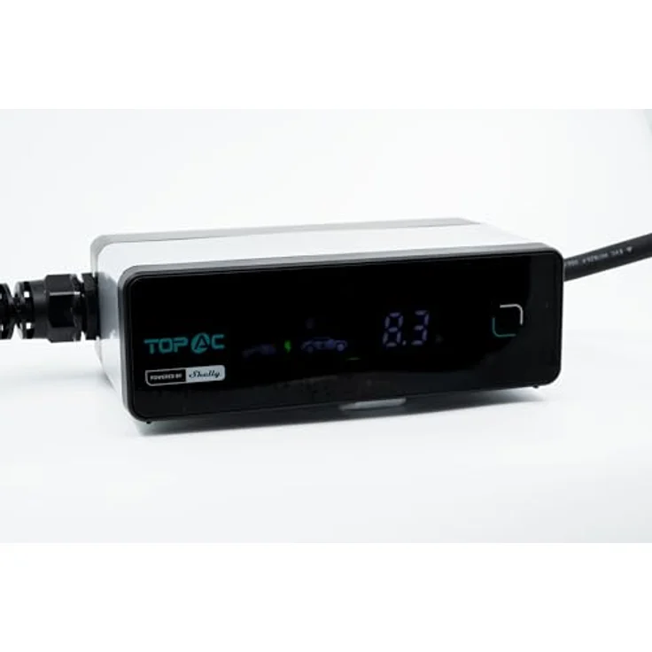 Shelly TopAC Portable EV Charger, Elektroauto Ladestation 11kW (Typ 2, 16A, CEE16, blau) mit Smart Control App und Energieüberwachung – Bild 2