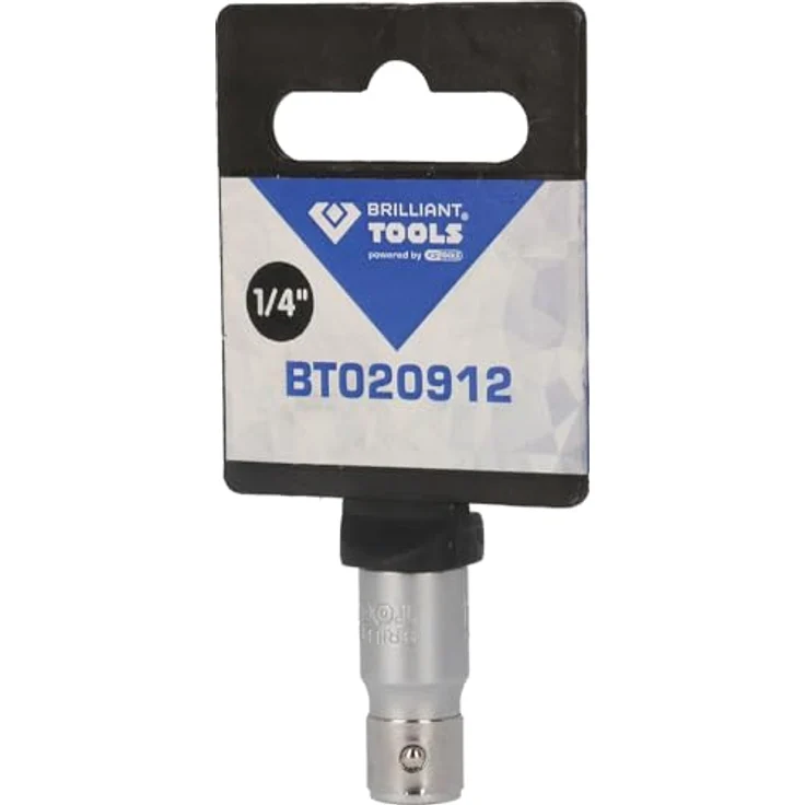 Brilliant Tools Bithalter BT020912, 1/4" Bit-Adapter aus Chrom-Vanadium-Stahl, matt verchromt, für Handbetrieb – Bild 4